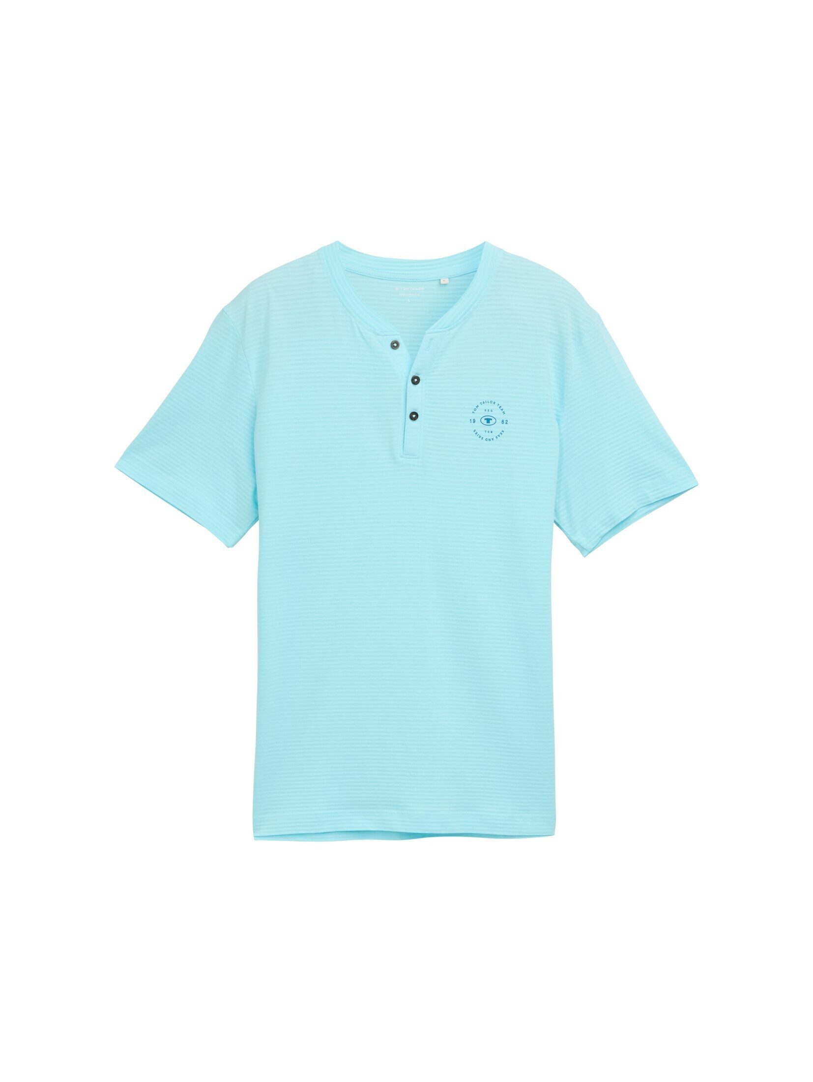TOM TAILOR T-Shirt T-Shirt Henley T-Shirt mit Logo-Print günstig online kaufen