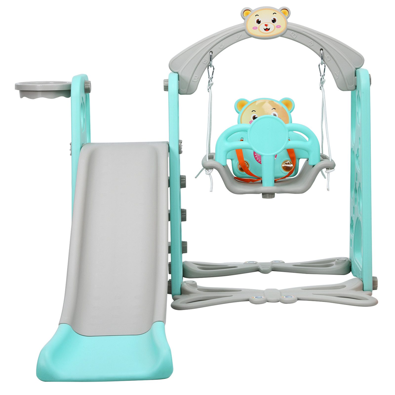 COSTWAY Rutsche Kinder Gartenschaukel, Rutschbahn, Kinderrutsche, für In- und Outdoor