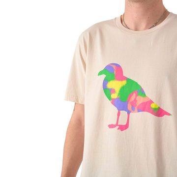 Cleptomanicx T-Shirt Spray Gull - raw undyed