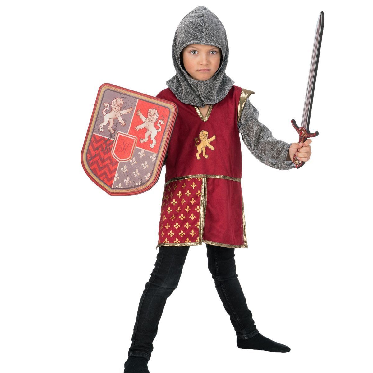 CHAKS Knight Prince Costume for Children Medieval Dress-Up
