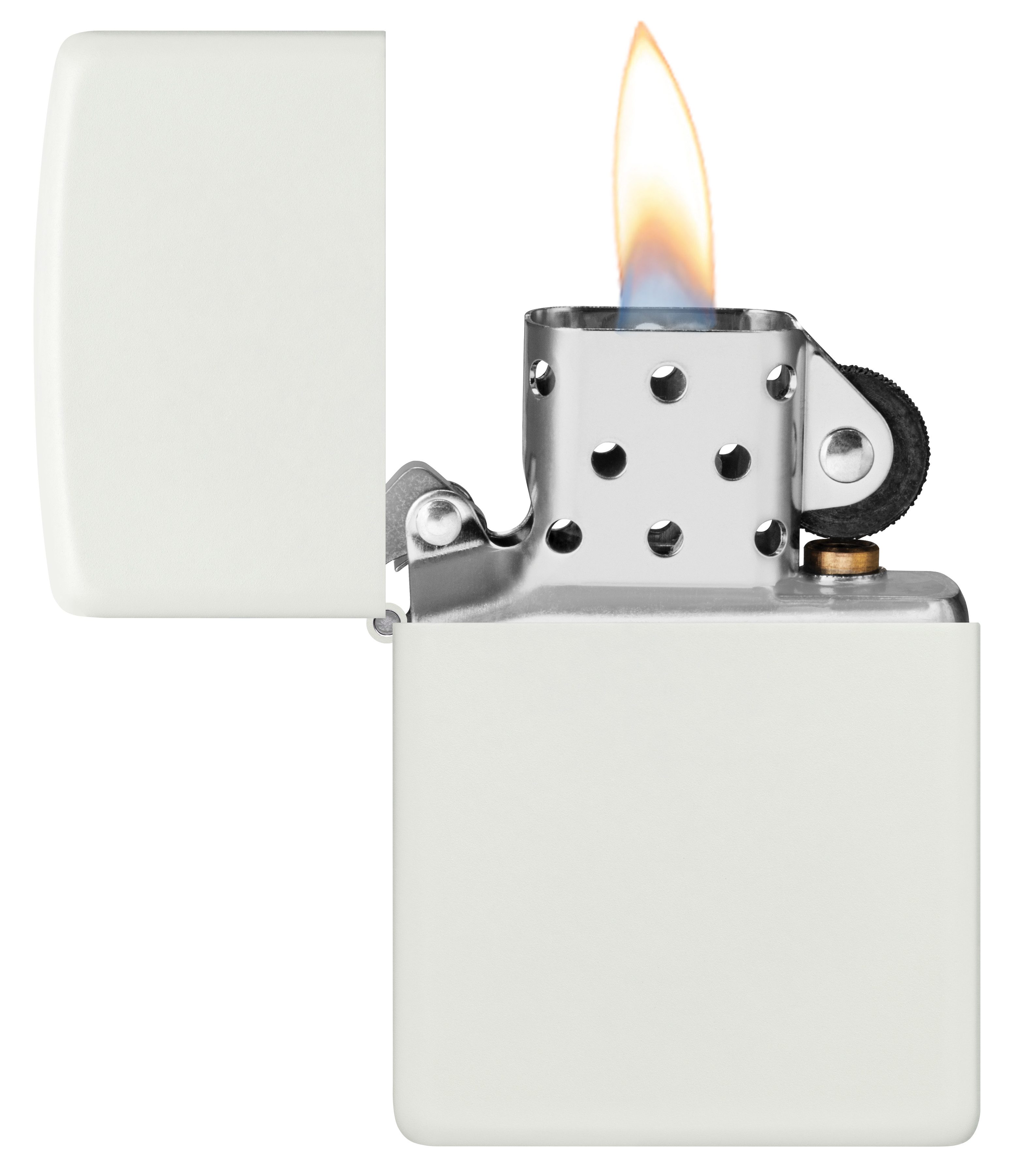 Zippo Feuerzeuge Zippo Sturmfeuerzeug - Base Model - Nachfüllbar Windfest Geschenkbox