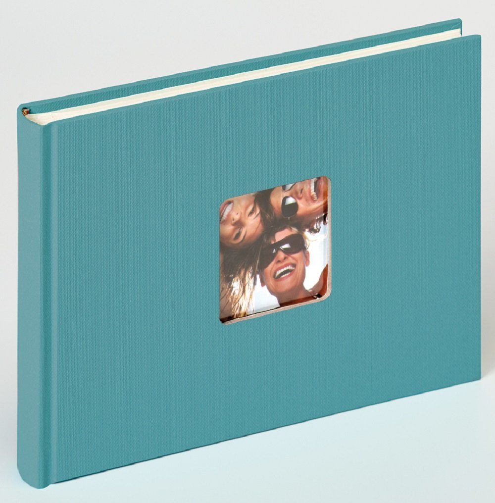 Walther Design Fotoalbum Fun 22 x 16 cm, buchgebundenes Album, Papiereinband, quadratischer Bildausschnitt