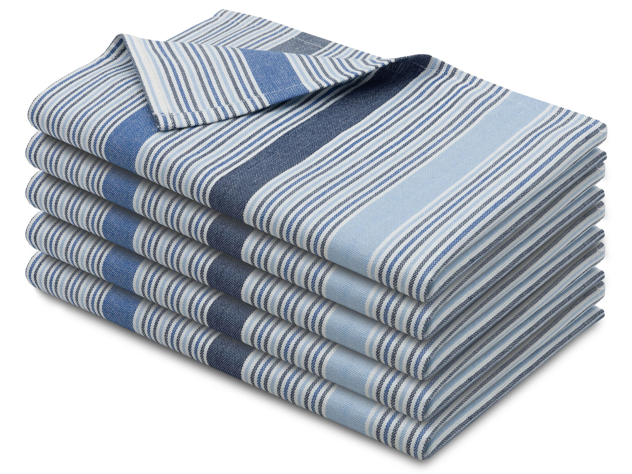ZOLLNER Geschirrtuch, (Set, 5-tlg), 50 x 70 cm, 100% Baumwolle, vom Hotelwäschespezialisten
