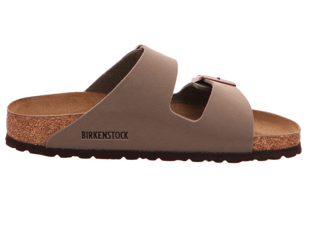 Birkenstock Arizona BF Nubuk Stone Pantolette – Bild 4 von 5