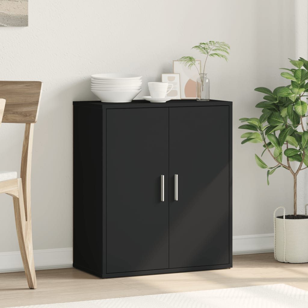 vidaXL Sideboard Sideboard Schwarz 60x31x70 cm Holzwerkstoff (1 St) günstig online kaufen