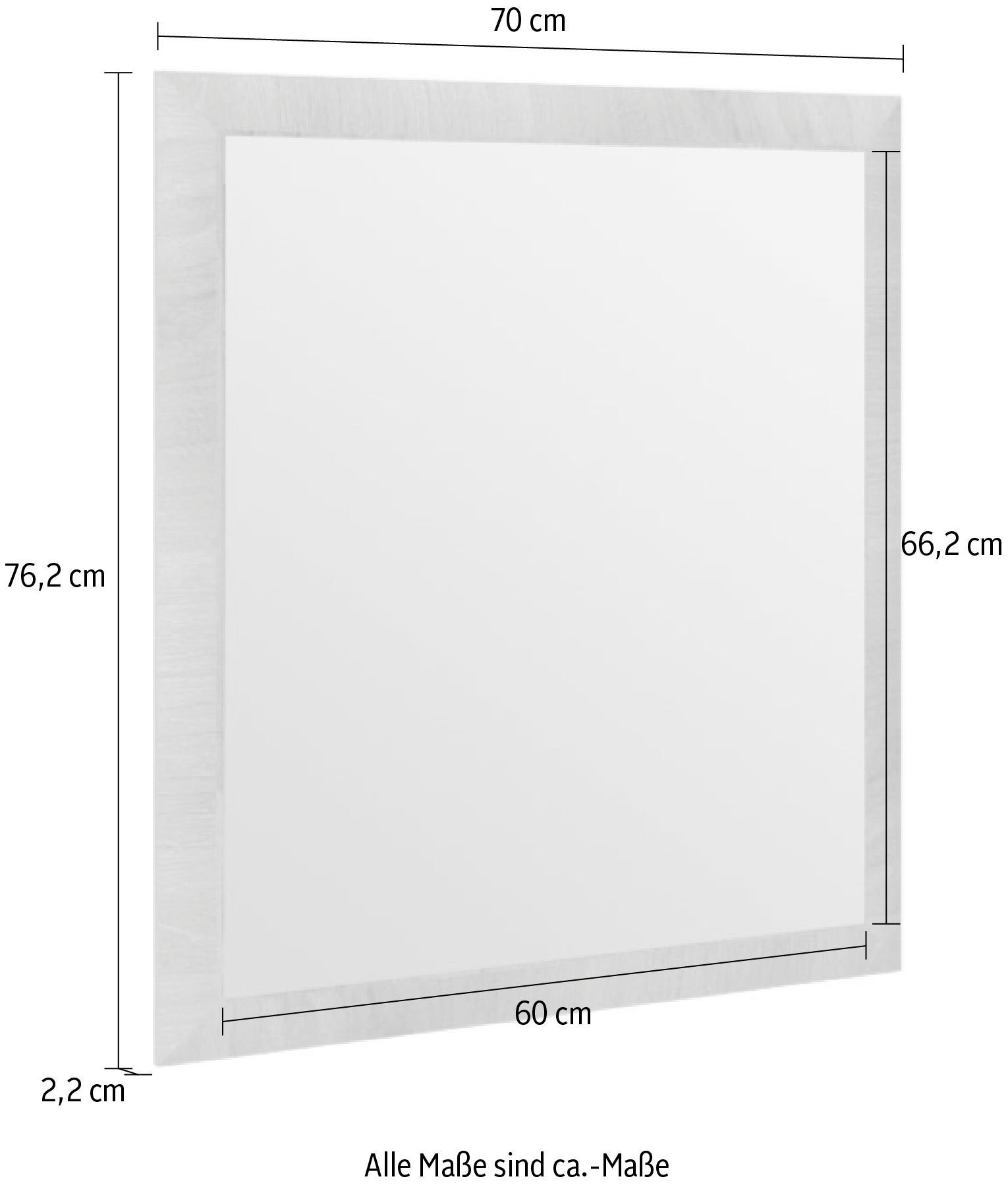 OTTO home Wandspiegel Gala, Breite 70 cm, mit Rahmen
