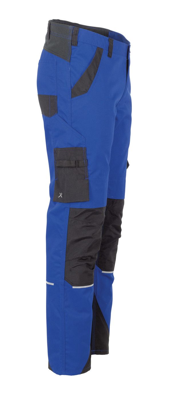 Planam Arbeitsbundhose PLANAM Herren Bundhose NORIT 4-Wege-Stretch Kornblau/Schwarz – Bild 2 von 4