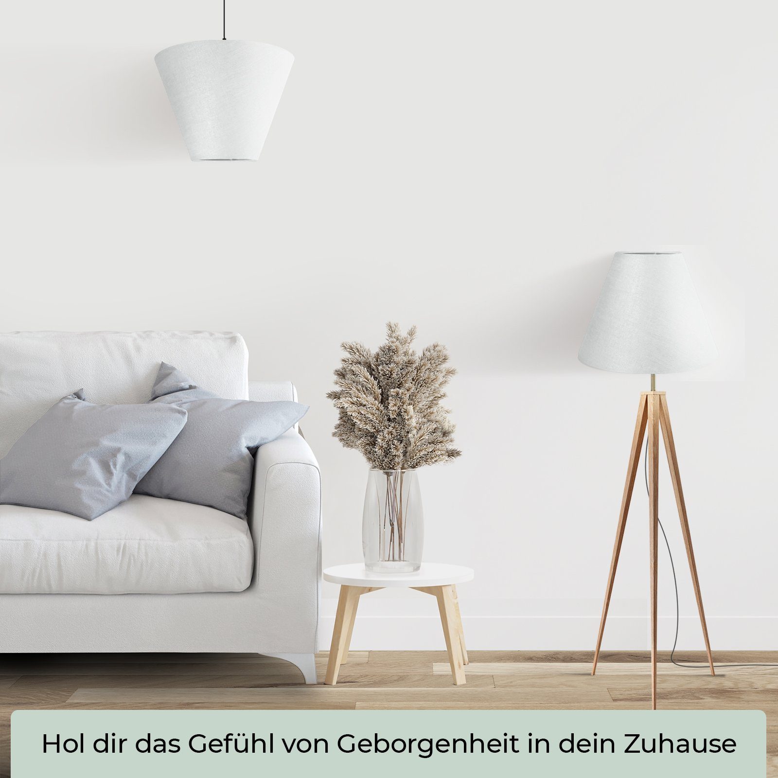 Wogati Lampenschirm Wogati Premium Stehlampe Lampenschirm Konisch