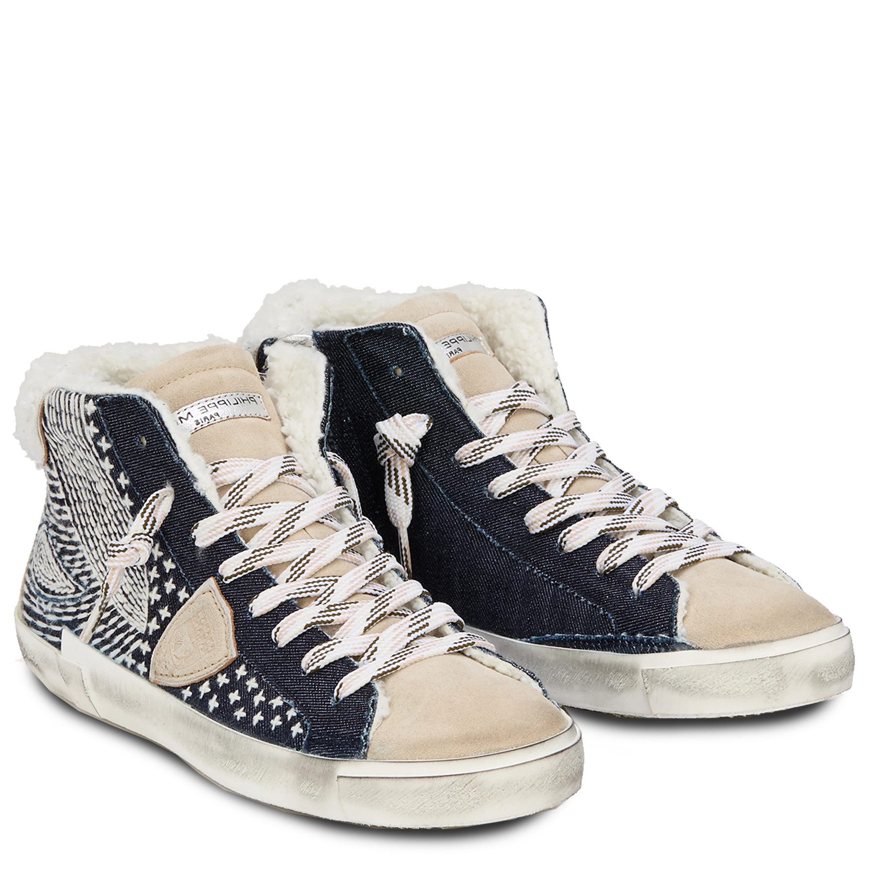 PHILIPPE MODEL PHILIPPE MODEL Sneaker PRSX HIGH aus Denim - Blau Sneaker