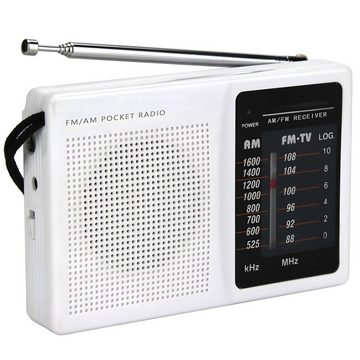 Retoo Tragbares Radio FM AM Mini Taschenradio Kopfhöreranschluss 3,5mm Radio (AM, FM, Widerstandsfähigkeit, Mobilität, Dualband-Unterstützung, Universeller)