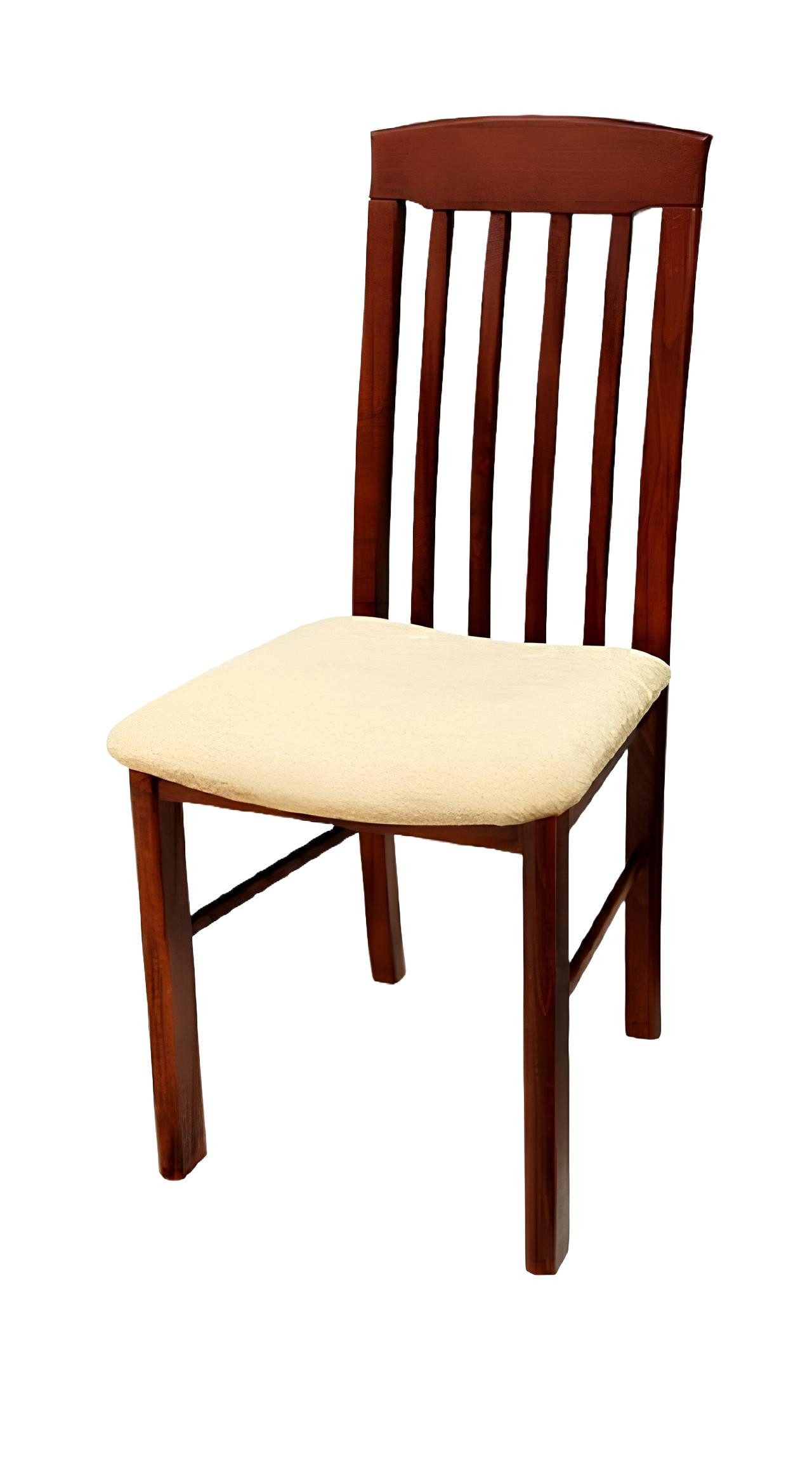 Xlmoebel Esszimmerstuhl Massivholz Stuhl K05 mit Lederbezug und elegantem Design, Hergestellt in Europa