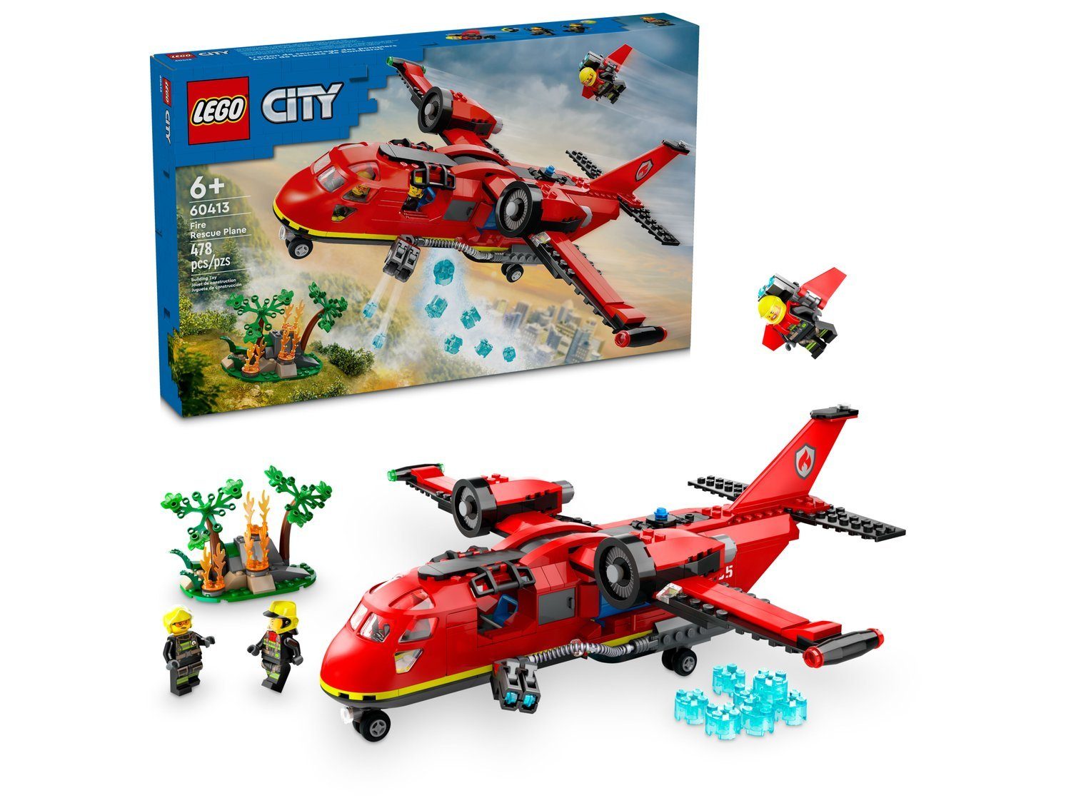 LEGO® City 60413 Löschflugzeug Spielbausteine, (Set, 478 St., Set) günstig online kaufen