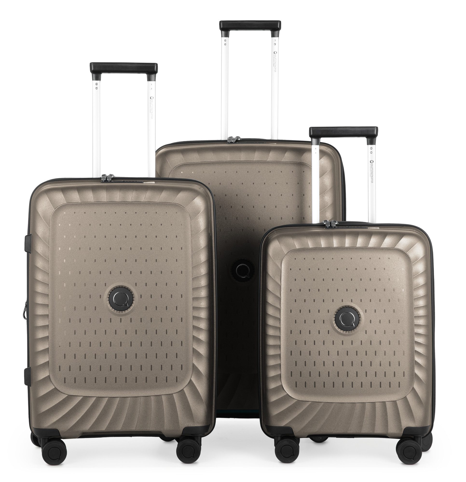 Hauptstadtkoffer Hartschalen-Trolley Kotti, 4 Rollen, 3er Kofferset Reisekofferset TSA