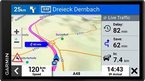 Garmin DriveSmart™ 66 mit Amazon Alexa EU, MT-S Navigationsgerät ( Karten-Updates), Mit klaren, detaillierten Updates von Europakarten findest  du den richtigen Weg | PKW-Navigationsgeräte