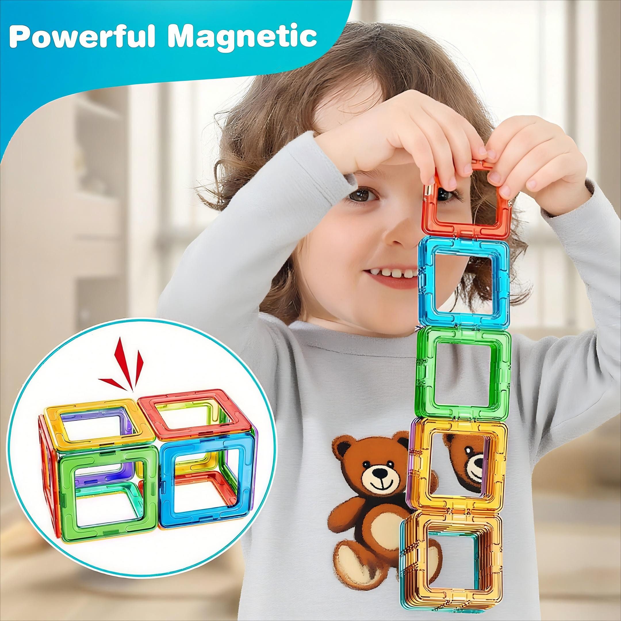 POPOLIC Magnetische Bausteine 40PCS, Starker Magnetismus, Hoher Haftkraft M günstig online kaufen