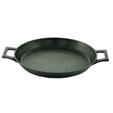 4BIG.fun Servierpfanne Ø36cm Paella-Pfanne Bräter Bratpfanne Servierpfanne Schmorpfanne Induk, Induktion