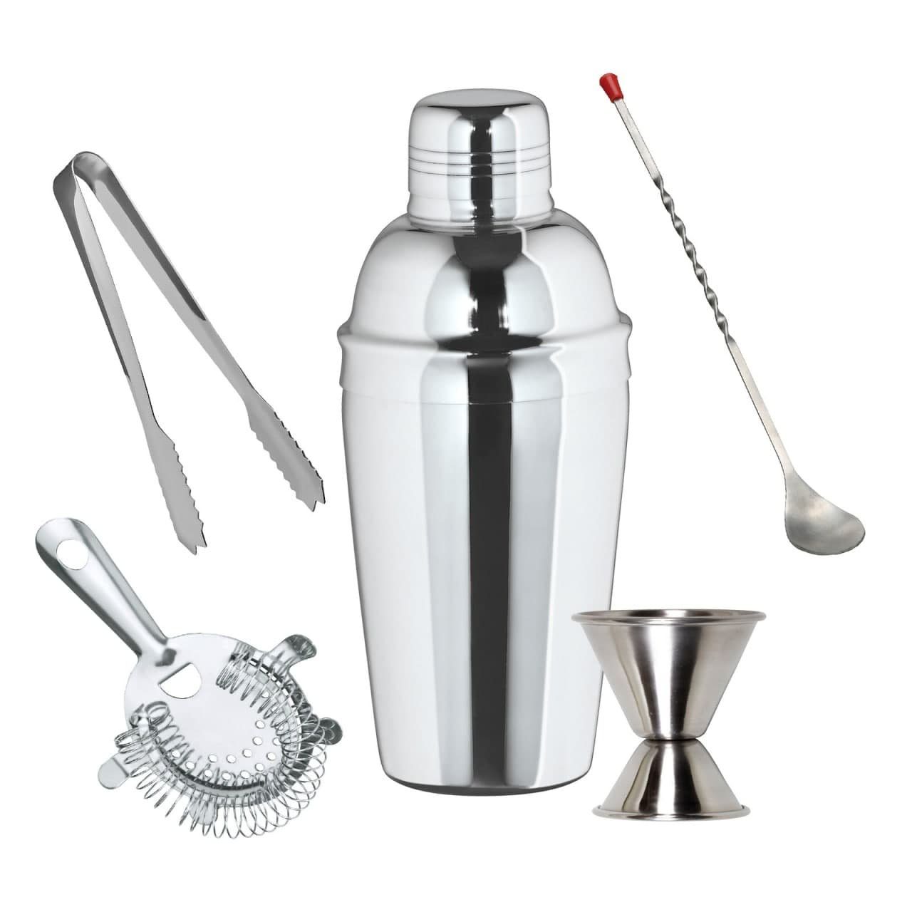 Cocktail Shaker Cocktail Shaker Set groß- 3-teiliger EDELSTAHLSHAKER