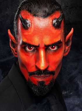 Maskworld Theaterschminke Make-up Set Teufel, Halloween Schminkset mit perfekt abgestimmten Komponenten
