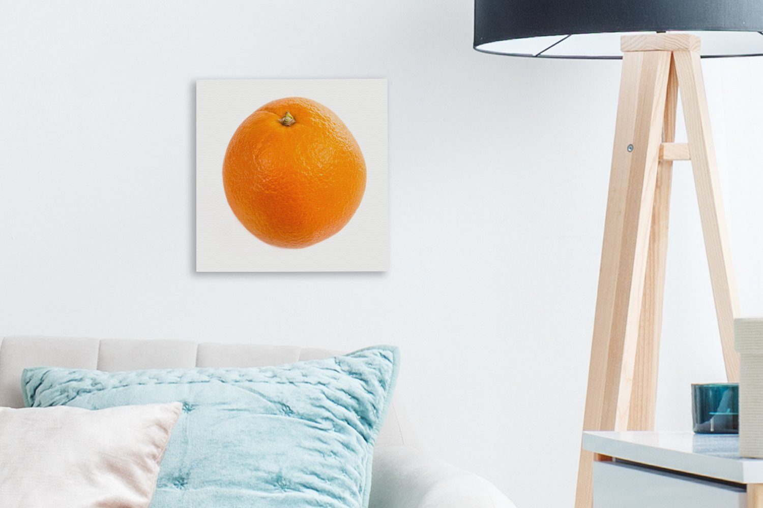 - - Schlafzimmer Leinwand für (1 Wohnzimmer St), Orange Obst, Bilder OneMillionCanvasses® Leinwandbild Orange