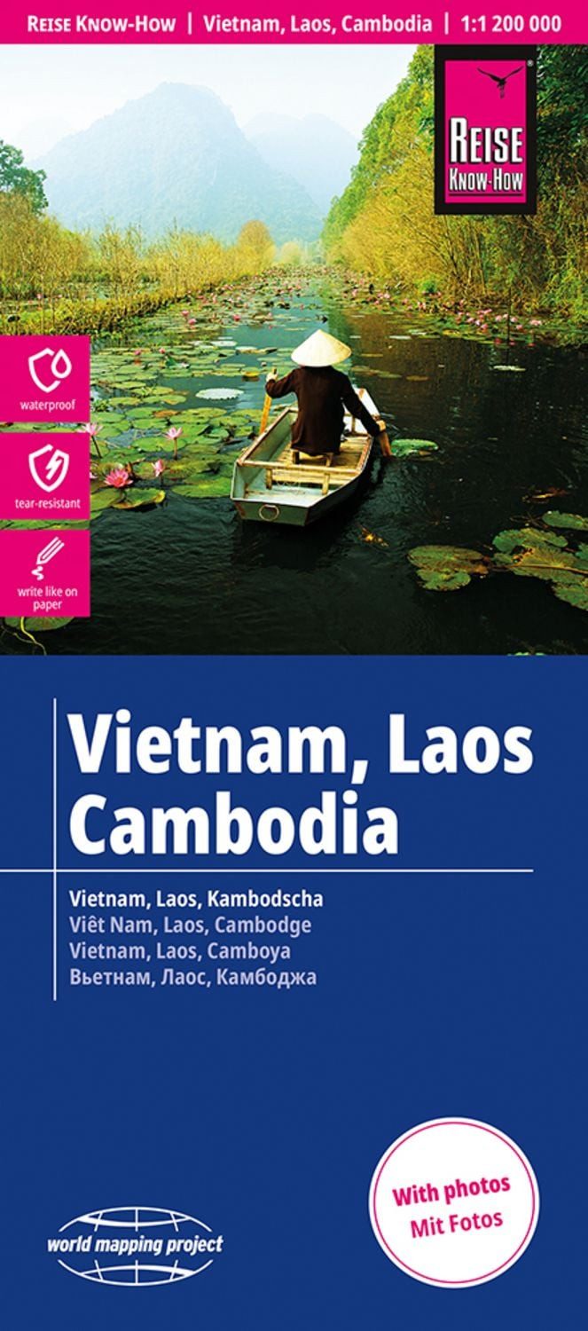 Reise Know-How Landkarte Vietnam, Laos, Kambodscha, Vietnam, Laos, Ca / diverse