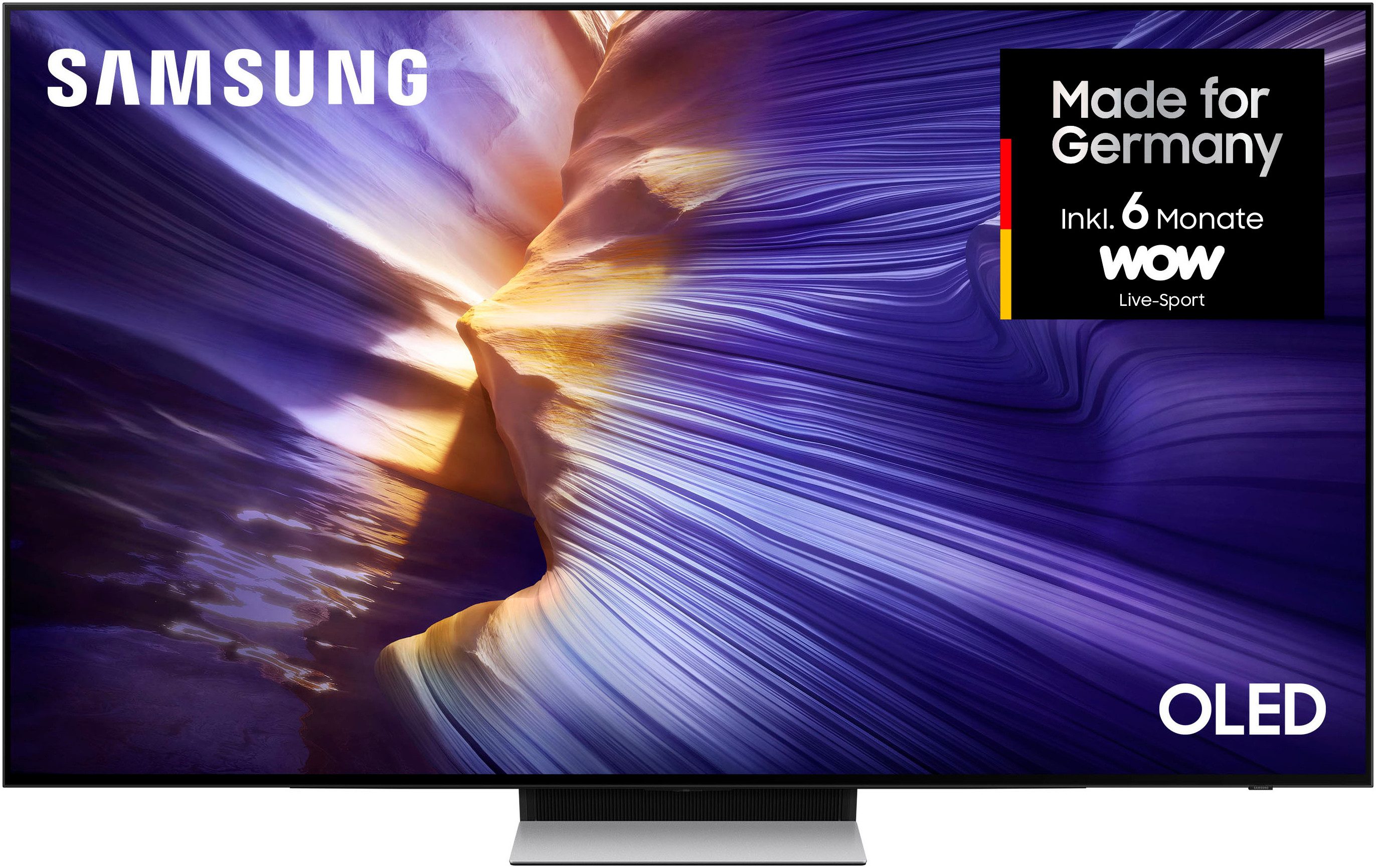 Samsung GQ77S90FAE OLED-телевизоры (194 cm/77 Zoll, 4K Ultra HD, Smart-TV, HDR+, Dolby Atmos & AI Sound, Gaming Hub, Upscaling Pro, bis zu 144Hz)