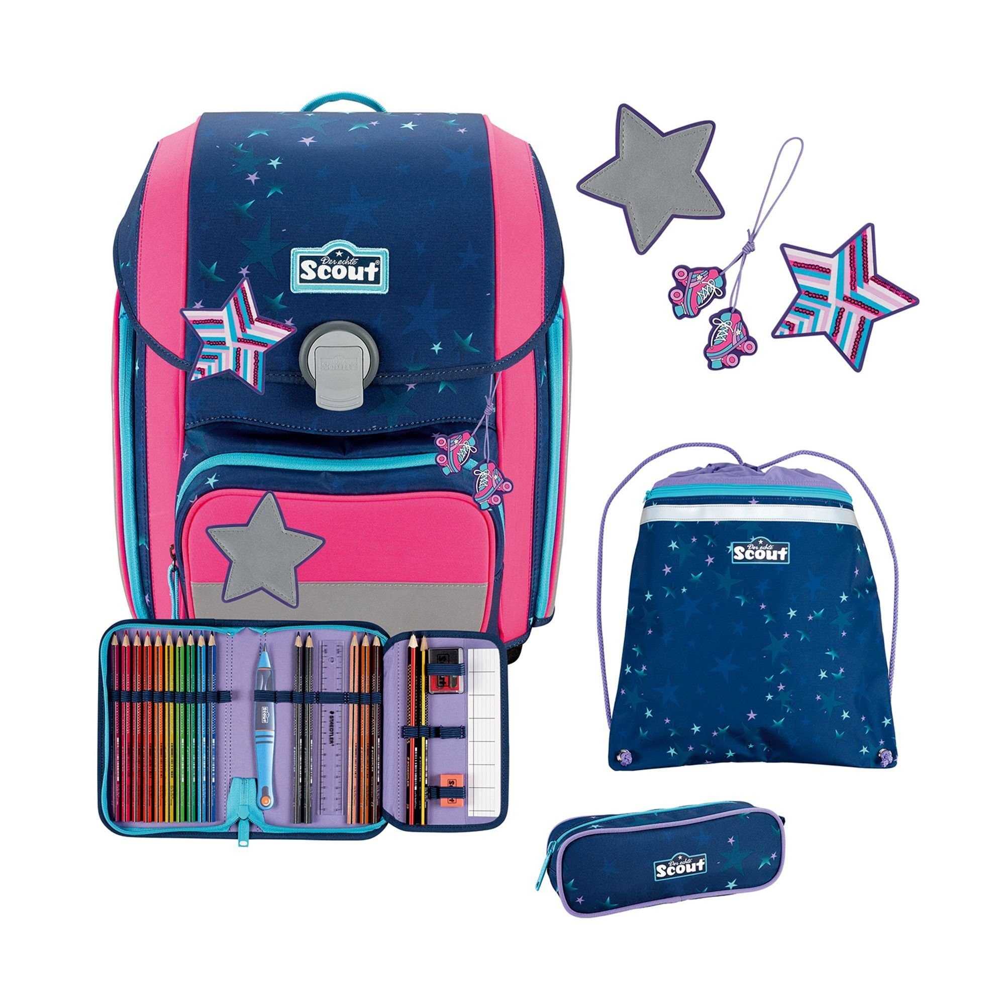 Scout Schulranzen Genius (4-tlg), Polyester