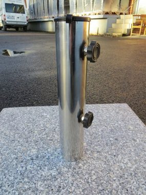 Pure Home & Garden Schirmhalter 40 kg Granit Schirmständer mit XXL Rollen einzeln feststellbar, für Stöcke bis Ø 54 mm