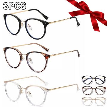 Avisto Brille Brille Blaulicht-Filter- Anti-Müdigkeit Gläser 3-st, reduzieren Augenermüdung