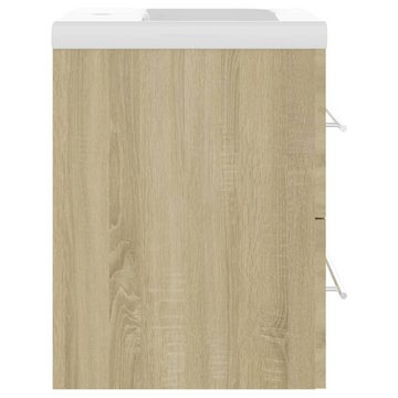 vidaXL Waschtisch Waschbeckenunterschrank Einbaubecken Sonoma-Eiche Spanplatte 42 cm