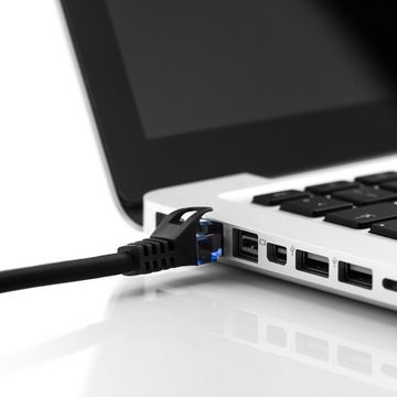 deleyCON deleyCON 5x 0,5m CAT6 Patchkabel Netzwerkkabel Gigabit LAN U/UTP RJ45 LAN-Kabel