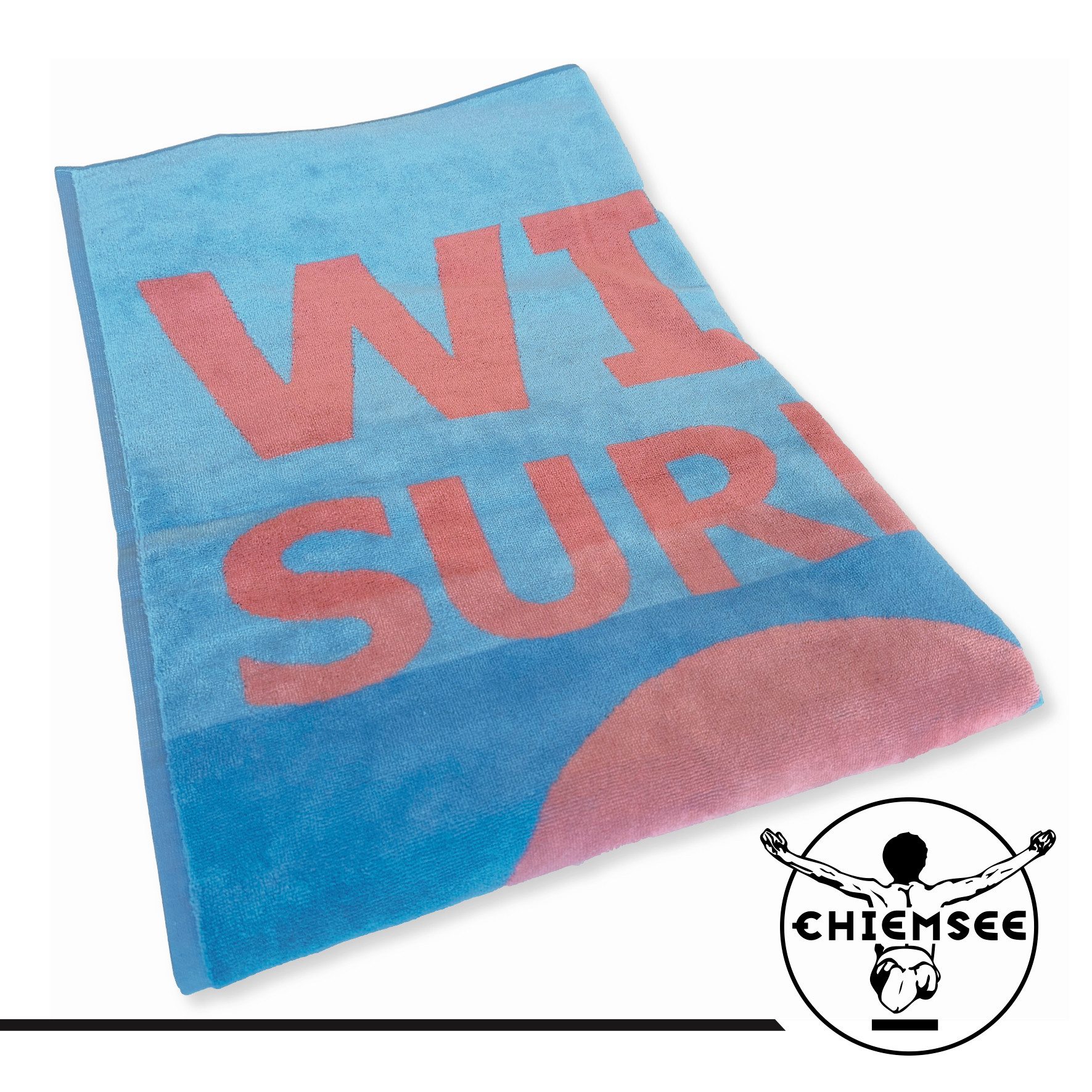 Chiemsee Strandtuch, Badetuch, Sporttuch, Strandlaken 90 x 180 cm