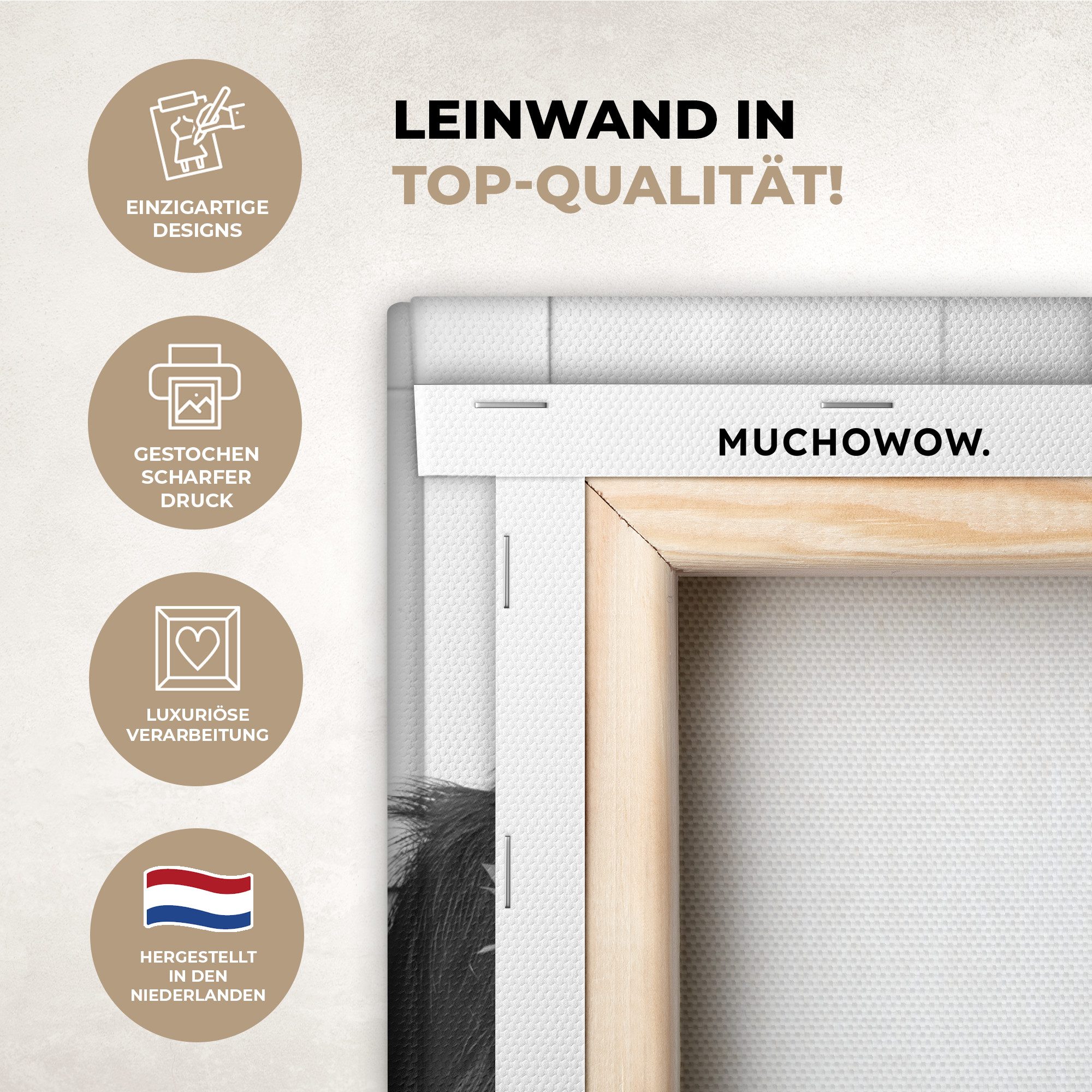 OneMillionCanvasses® Leinwandbild Schimpanse - Affe - Zeitung - Toilette - günstig online kaufen