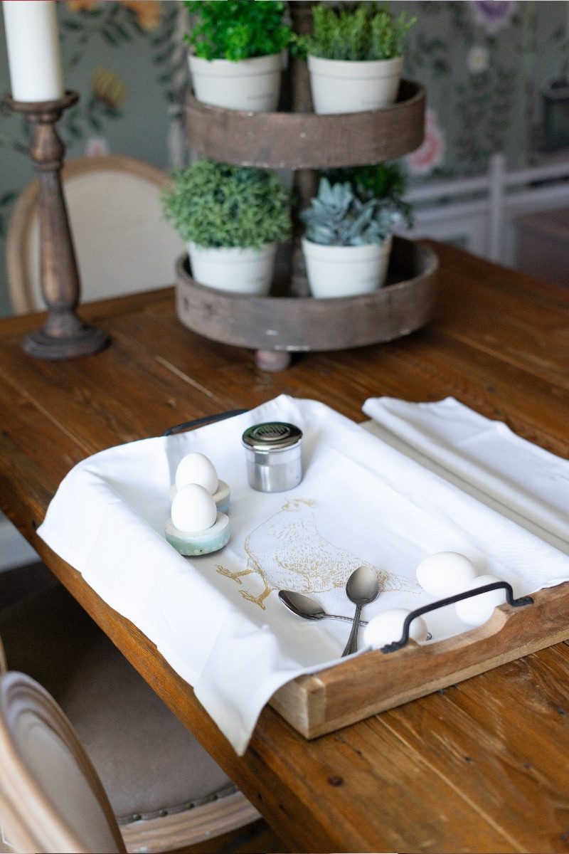 17,30 Hamburg Geschirrtuch Huhn, Gold, (1-tlg), günstig online kaufen