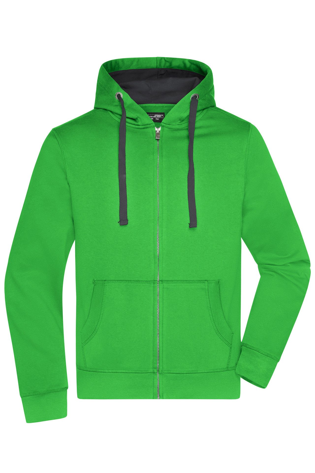 James & Nicholson Sweatjacke Wasser- und schmutzabweisende Herren Kapuzen-Sweatjacke JN595 Herren Sweatjacke Bionic