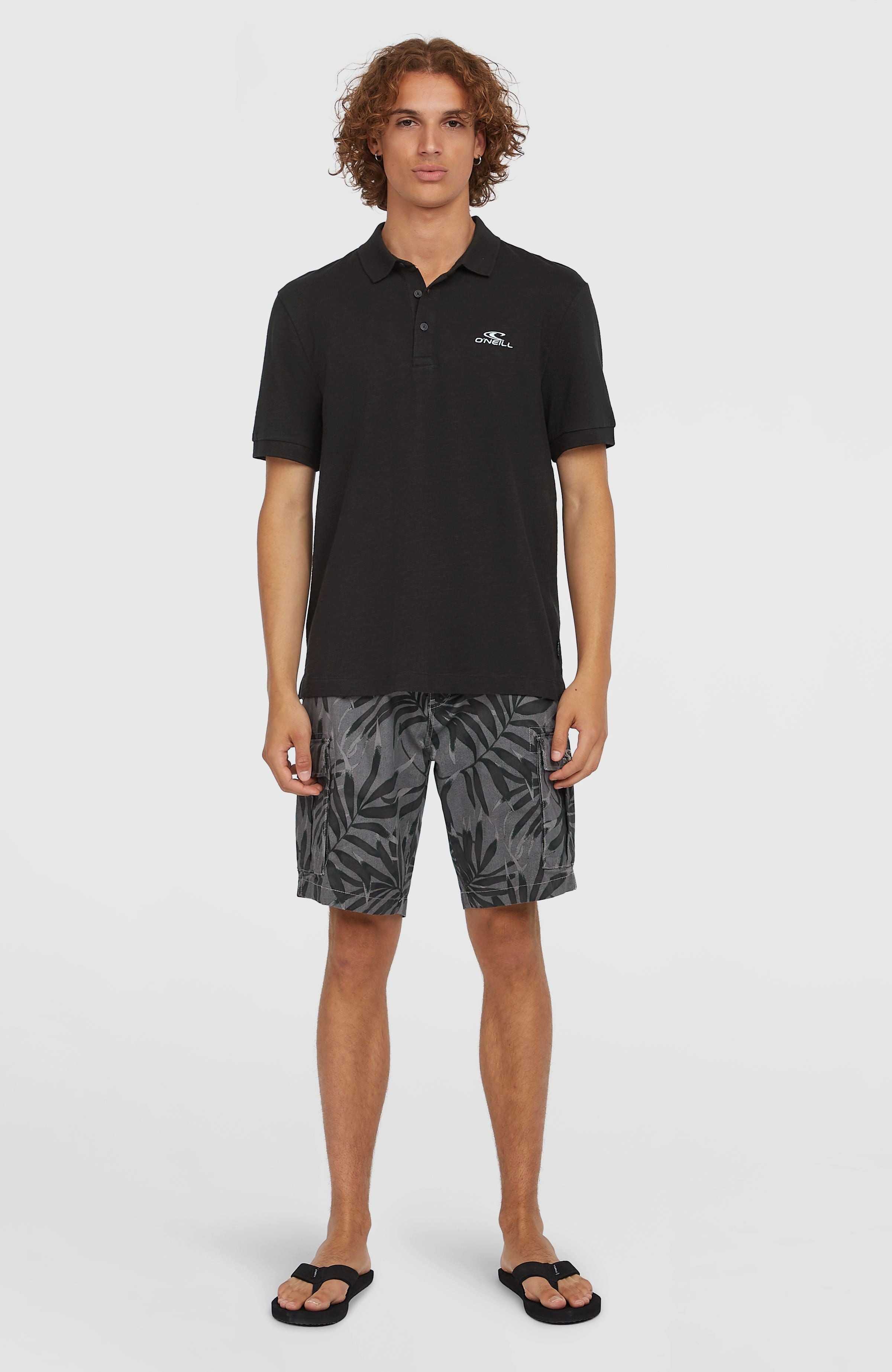 O'Neill Poloshirt Small Logo Poloshirt mit Stickerei auf der Brust, geknöpfter Polokragen, aus Slub-Jersey