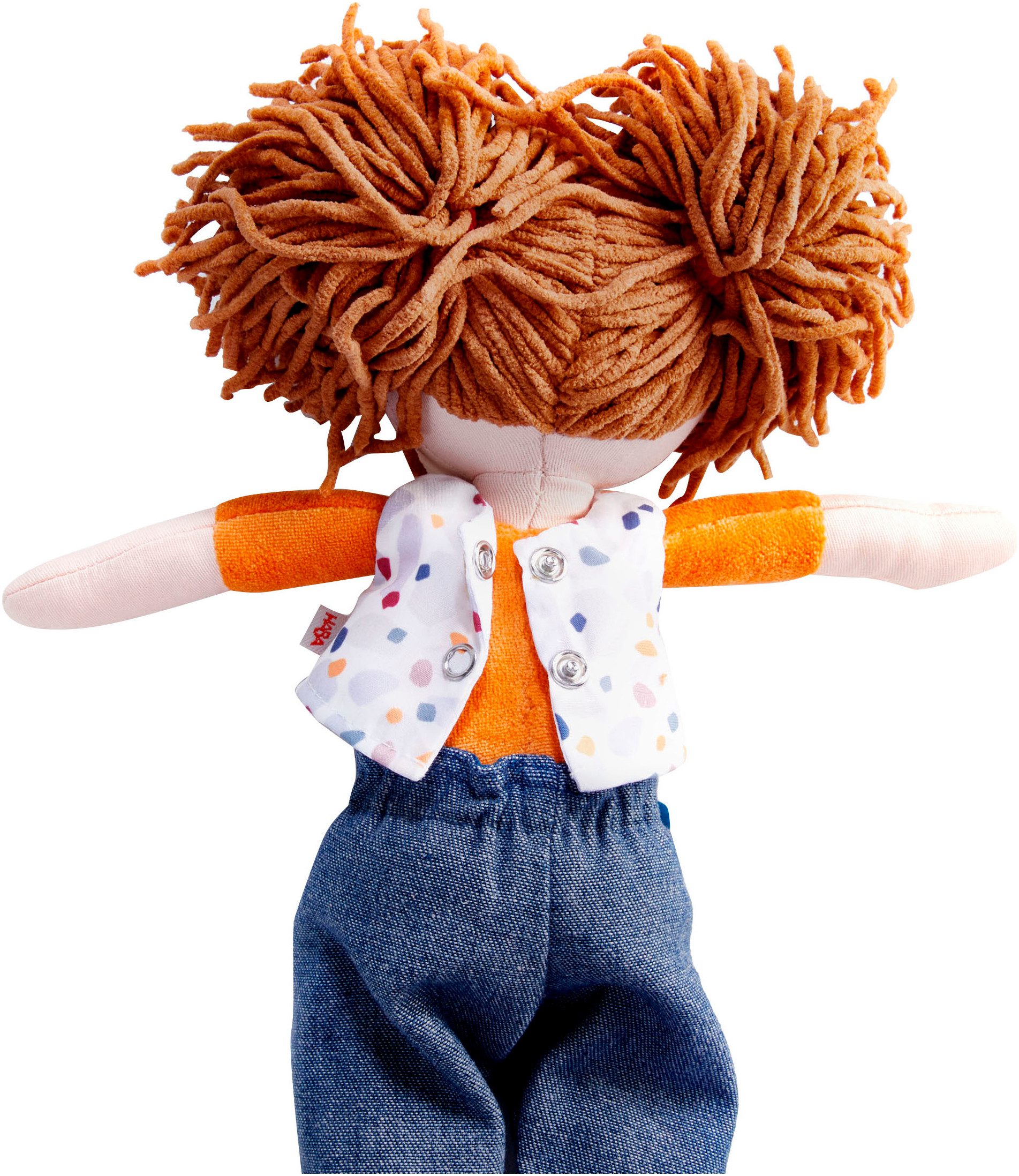 Haba Stoffpuppe Malou, Mit Hose, Top und 2 Zopfgummis günstig online kaufen