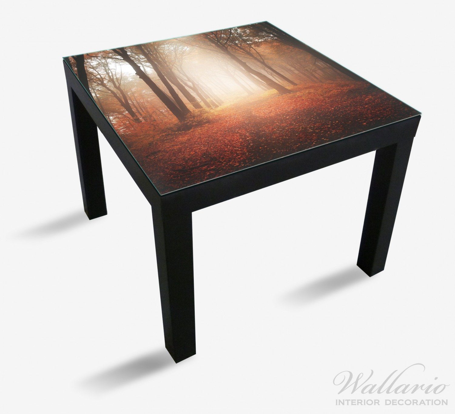Tisch Wallario (1 Tischplatte St), Ikea im - Lack Lichtung einer Wald zu für geeignet Herbstwald Weg