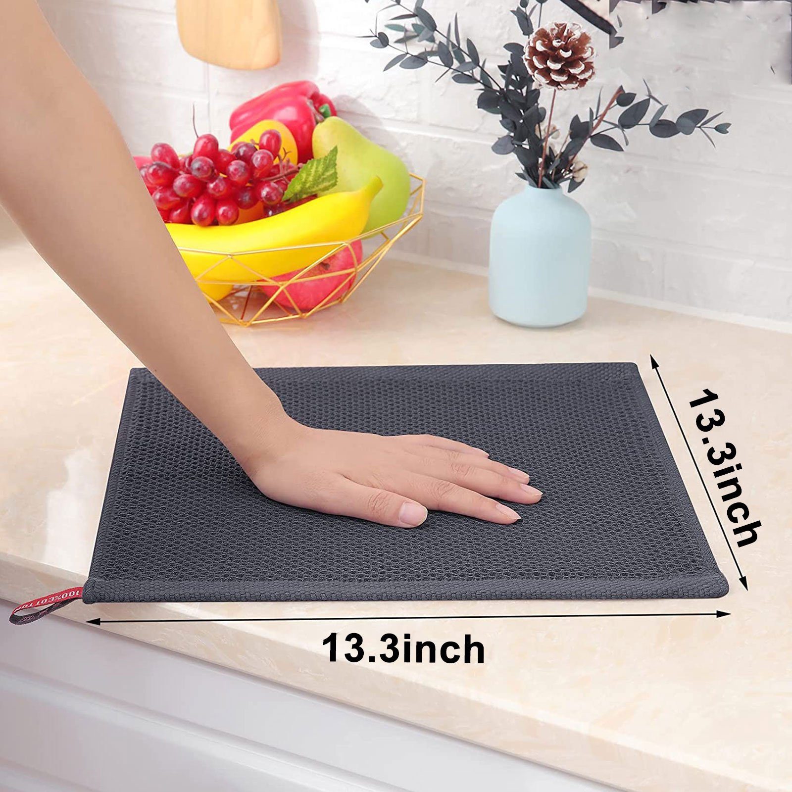 OKWISH Geschirrtuch Spültuch Spüllappen Küchentücher Geschirrhandtücher günstig online kaufen