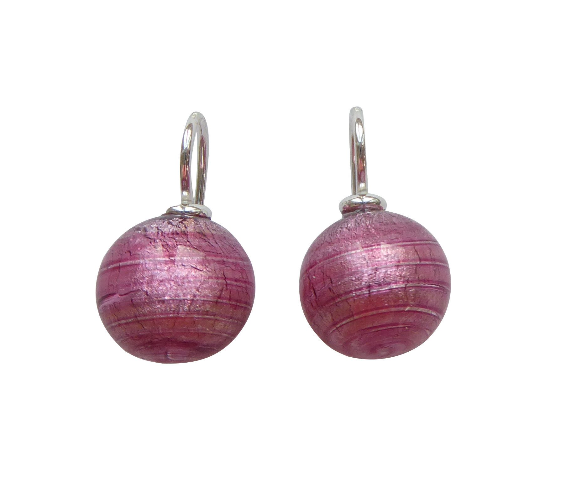 Mugello Paar Ohrhänger Murano pink Sterlingsilber günstig online kaufen