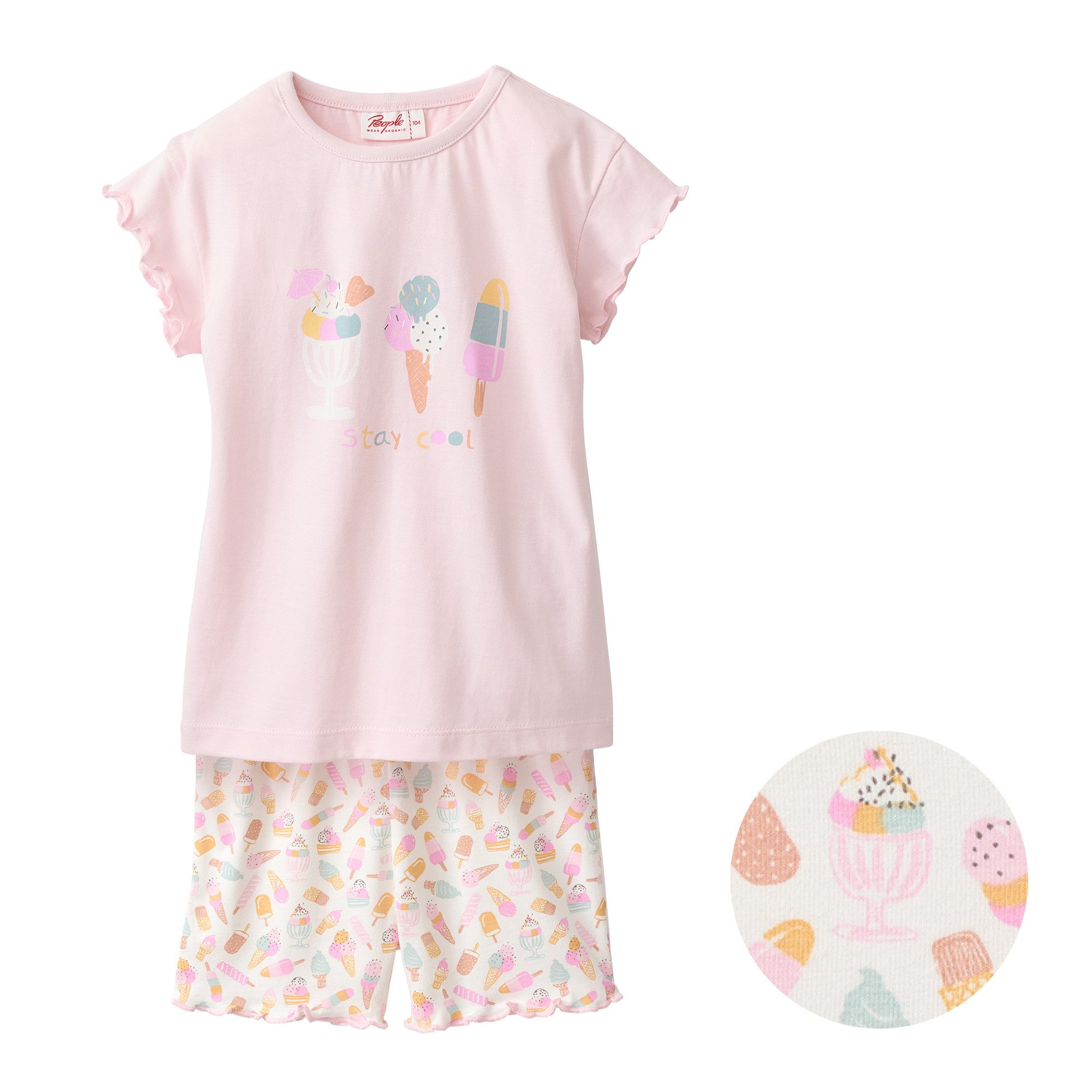 Pyjama mit Eismotiv, aus Bio-Baumwolle