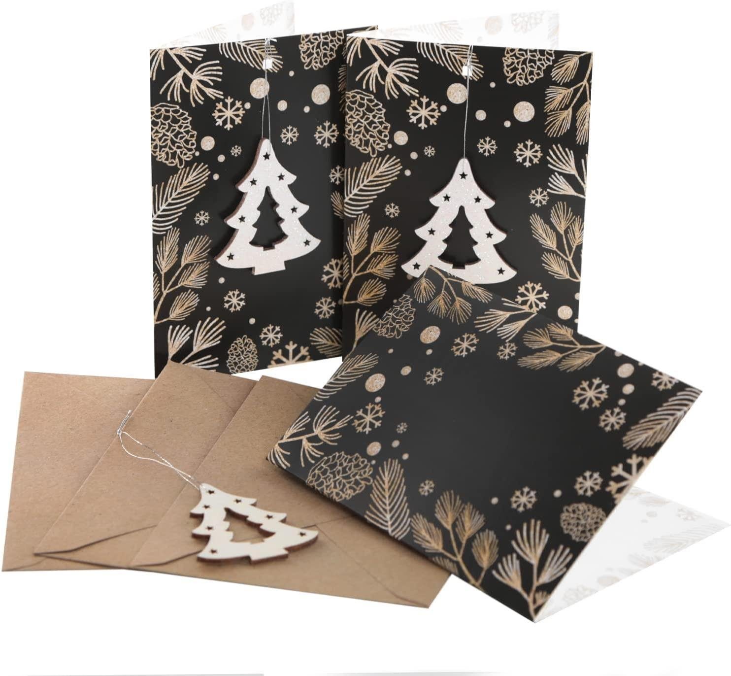 Wrendale Weihnachts-Kartenset Winter Walks – 8 Klappkarten Mit Hunde-Motiven & Umschlägen