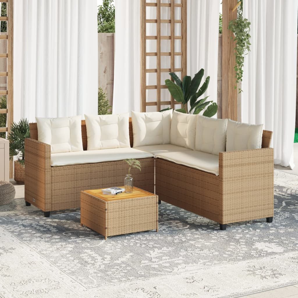 vidaXL Gartenlounge-Set Gartensofa in L-Form mit günstig online kaufen