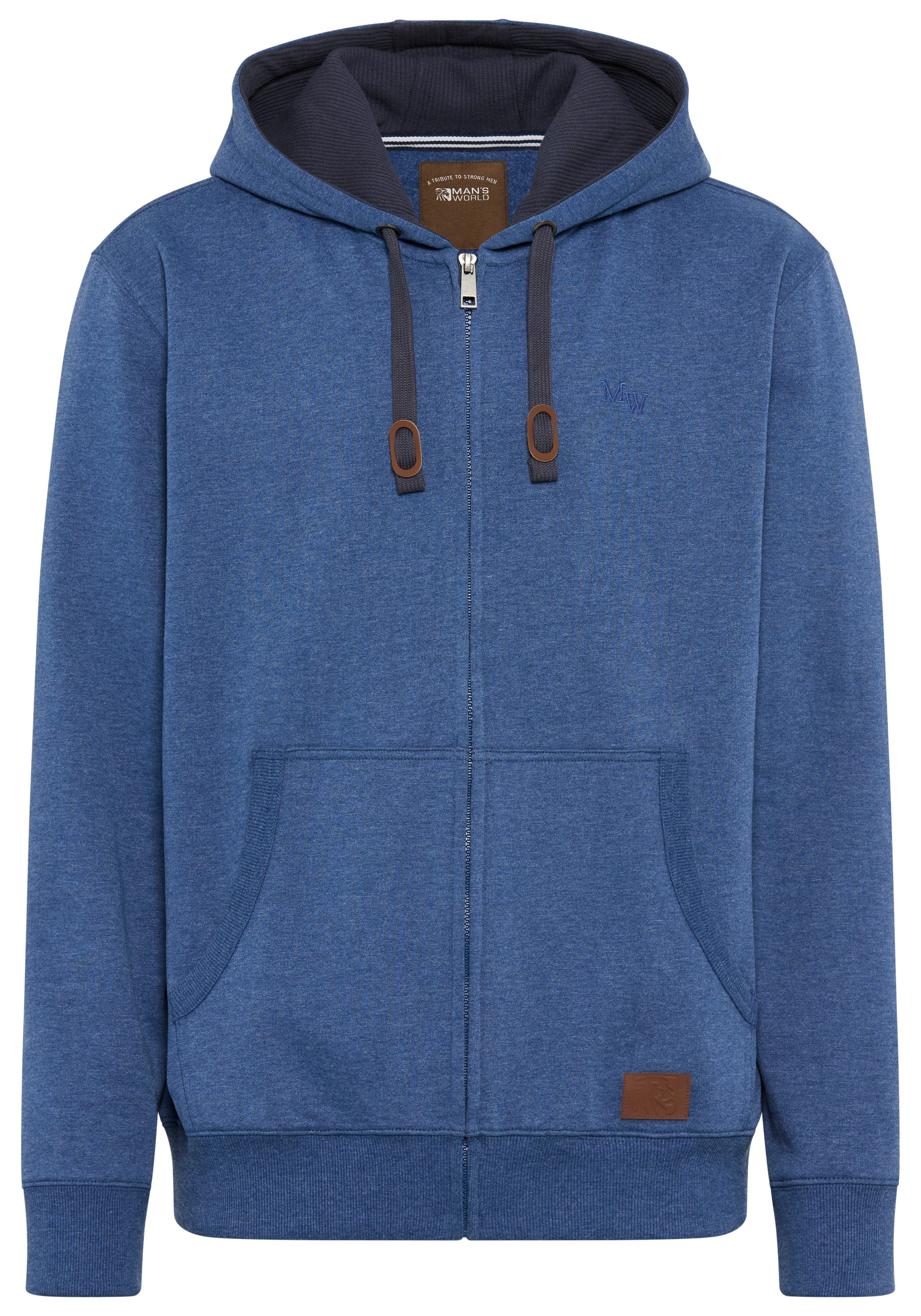 Man's World Kapuzensweatjacke mit kontrastfarbigem Innenfutter – Bild 5 von 5
