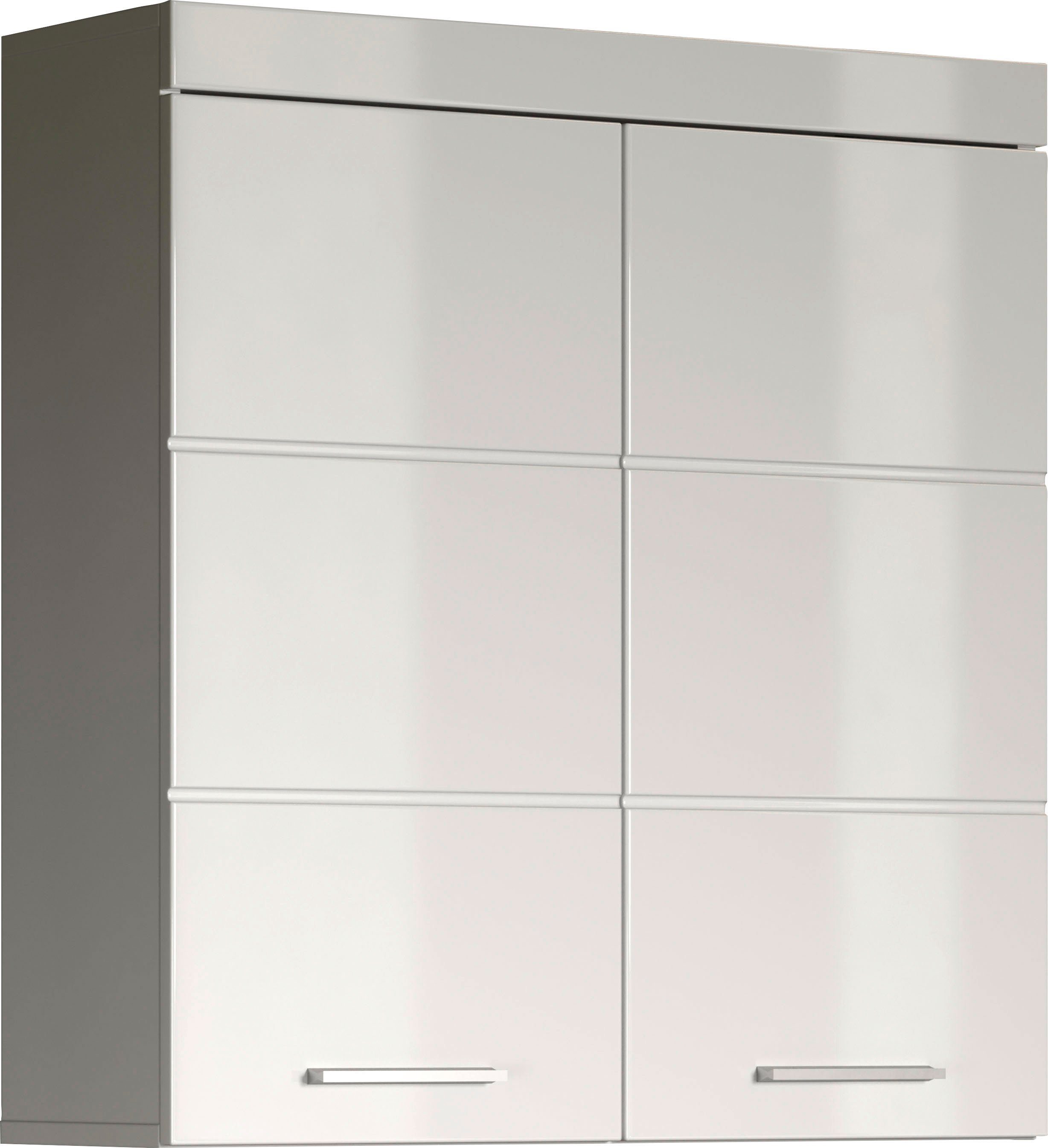 welltime Hängeschrank Avena Badschrank breit mit verstellbaren Böden - Maße (B/T/H) 73/23/77 cm
