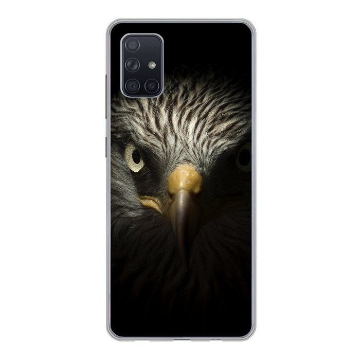 MuchoWow Handyhülle Vogel - Adler - Raubvögel - Auge - Schnabel - Licht Phone Case Handyhülle Samsung Galaxy A71 Silikon Schutzhülle