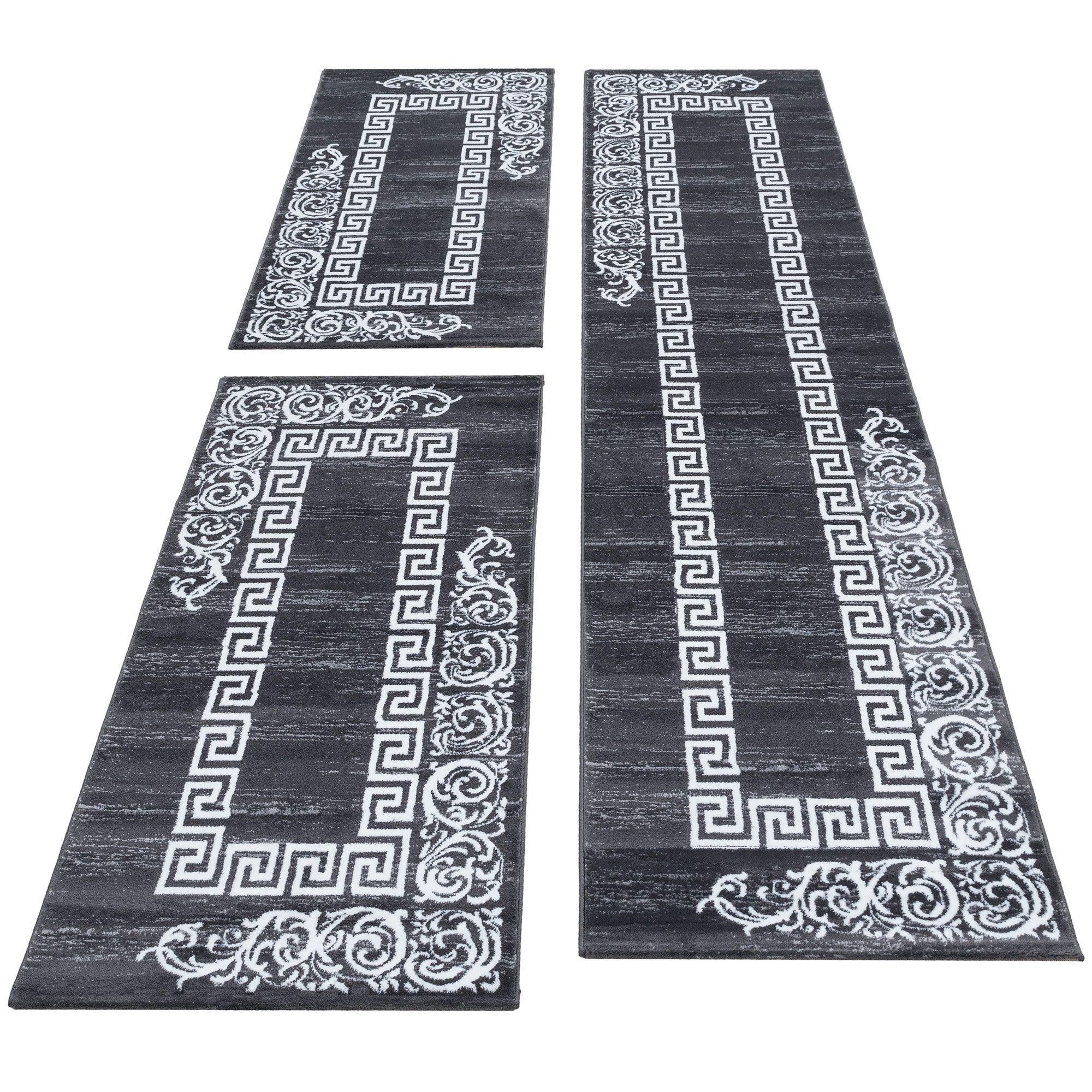 Carpettex Kurzflor-Bettumrandung Abstrakt Kariert Design, Höhe günstig online kaufen