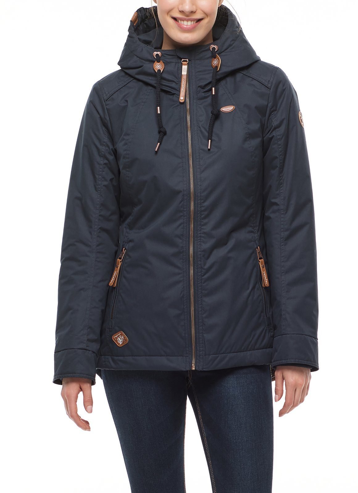 Ragwear Parka Damen Übergangsjacke ROSINKA Navy S