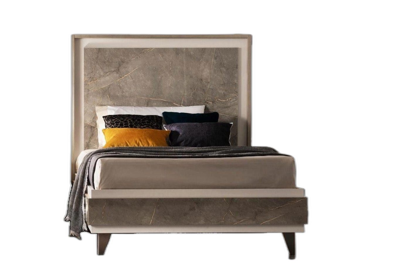 Xlmoebel Bett Polsterliege aus Holz im modernen Design von Arredoclassic (Bett, 1-tlg., Bett), Hergestellt in Europa