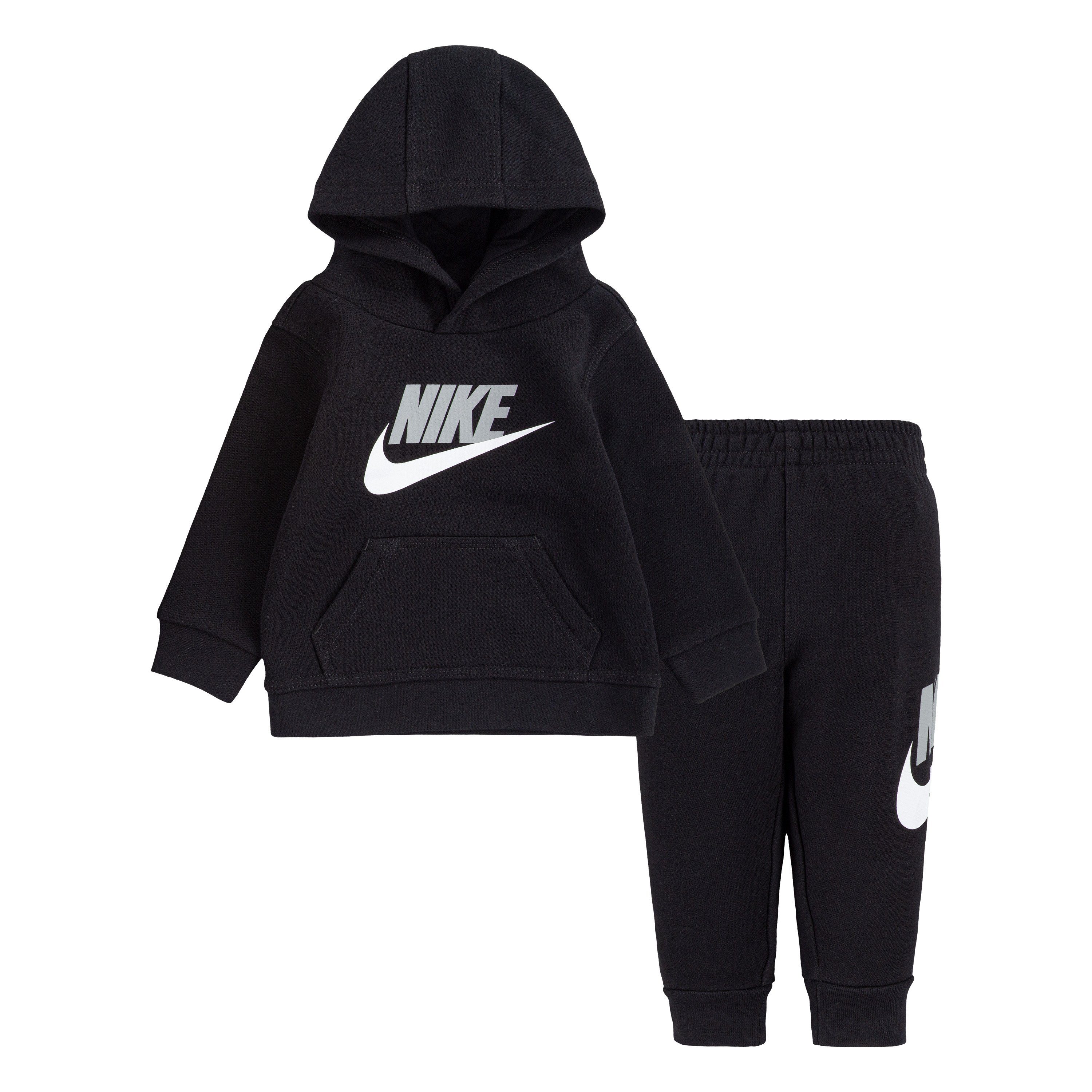 schwarz Jogginganzug JOGGER 2PC PO Sportswear & SET HOODIE FLEECE Nike (Set, 2-tlg)