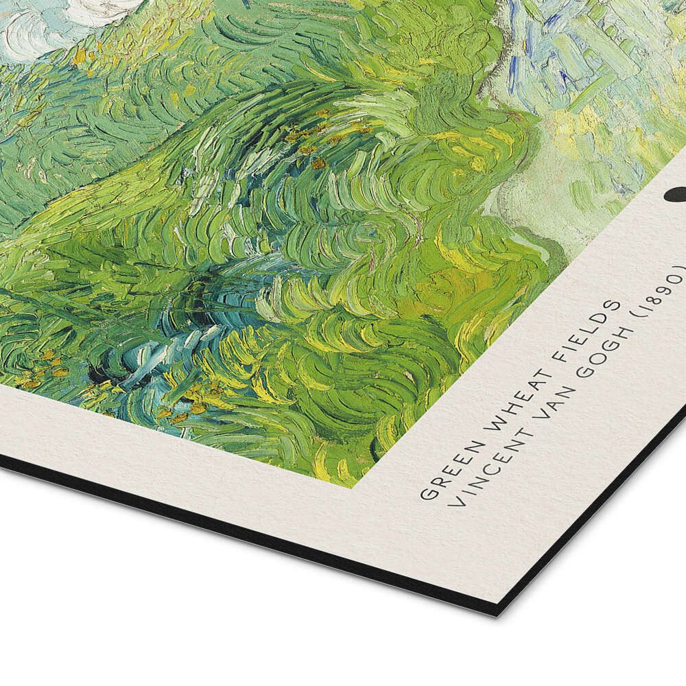 Posterlounge Wandbild Grüne Weizenfelder, Auvers, 1890, Vincent van Gogh, erhältlich als Poster, Leinwandbild, Wandsticker oder Acrylglasbild